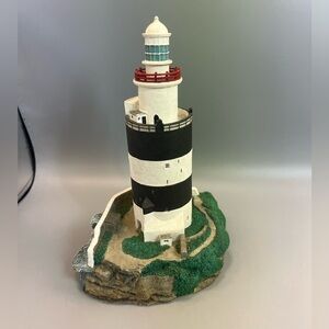 Harbour Lights Lighthouse decor Hook Head Ireland 1997 Signed On Bottom Vintage